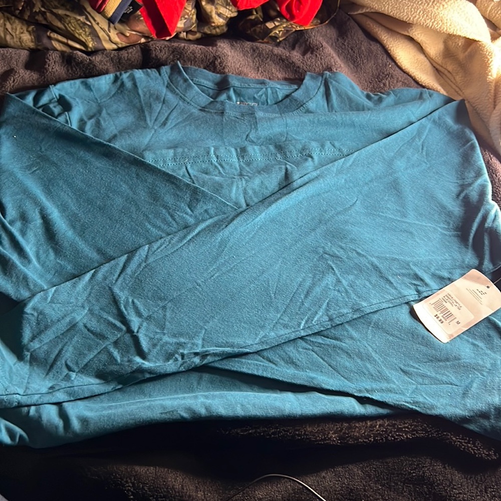 Long sleeve blue shirt
